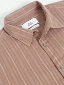 Men Smart Slim Fit Striped Casual Shirt