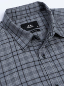 Men's Premium Oxford Grey Checks Shirt