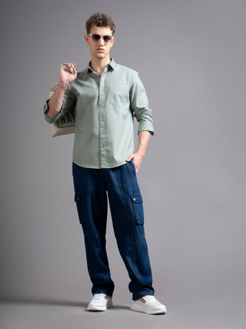 Men Smart Slim Fit Casual Shirt