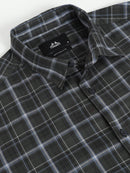 Men Smart Slim Fit Checked Casual Shirt
