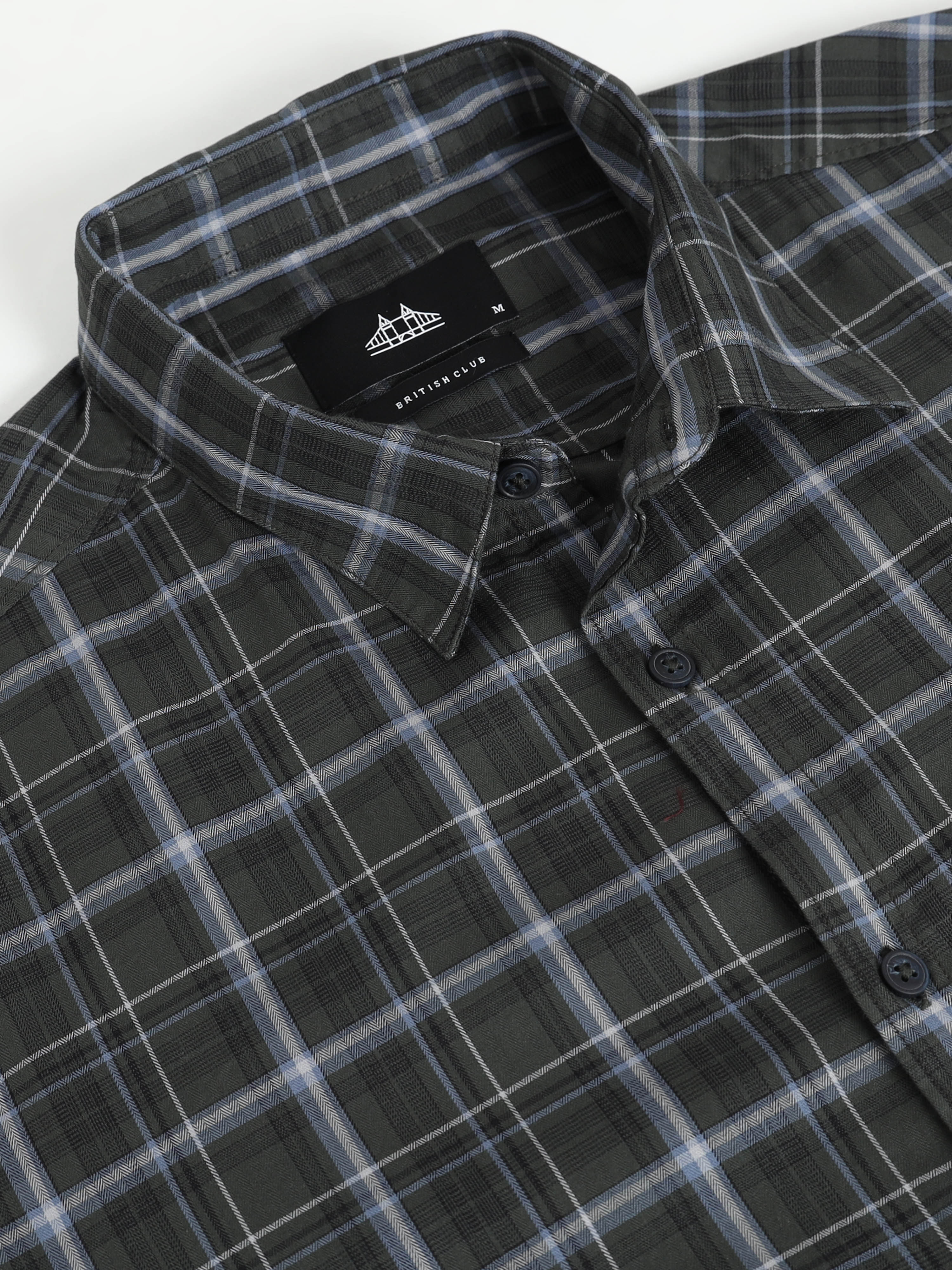Men Smart Slim Fit Checked Casual Shirt