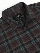 Men Smart Slim Fit Tartan Checks Checked Casual Shirt