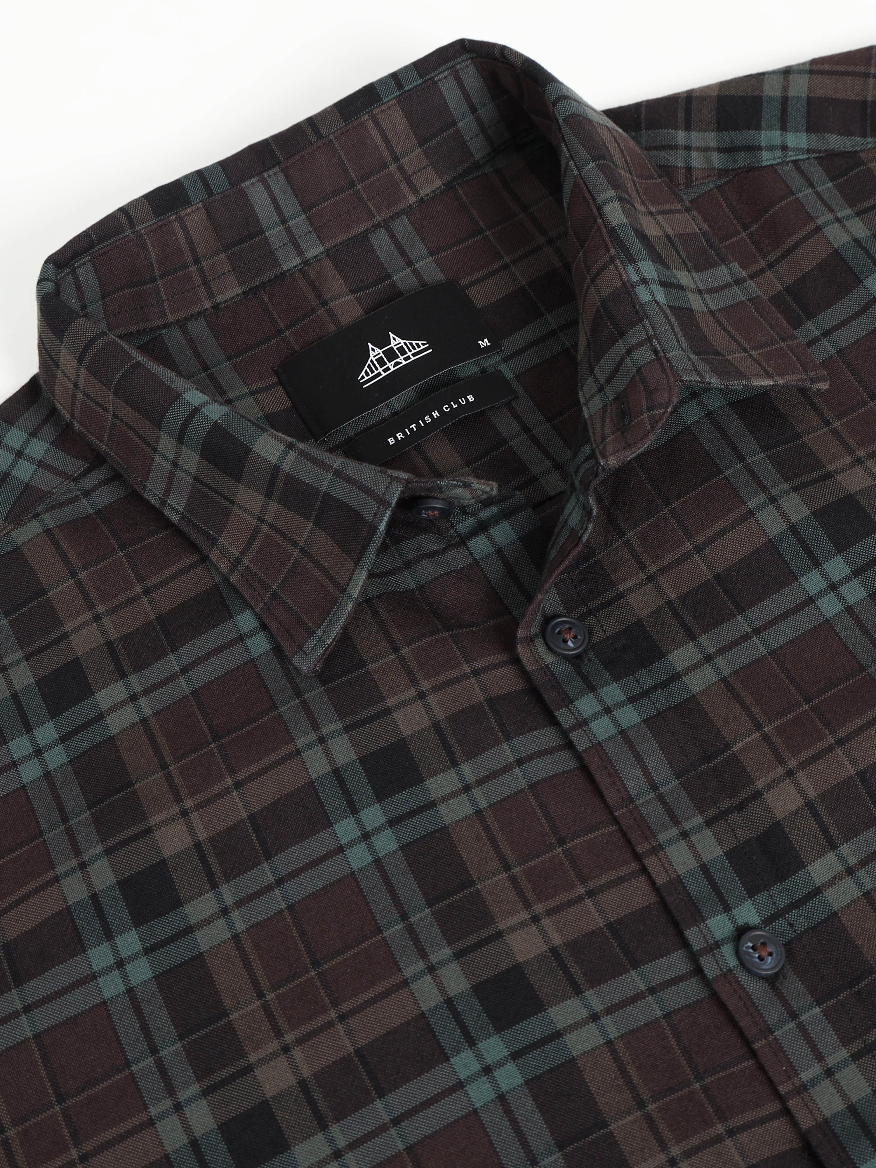 Men Smart Slim Fit Tartan Checks Checked Casual Shirt