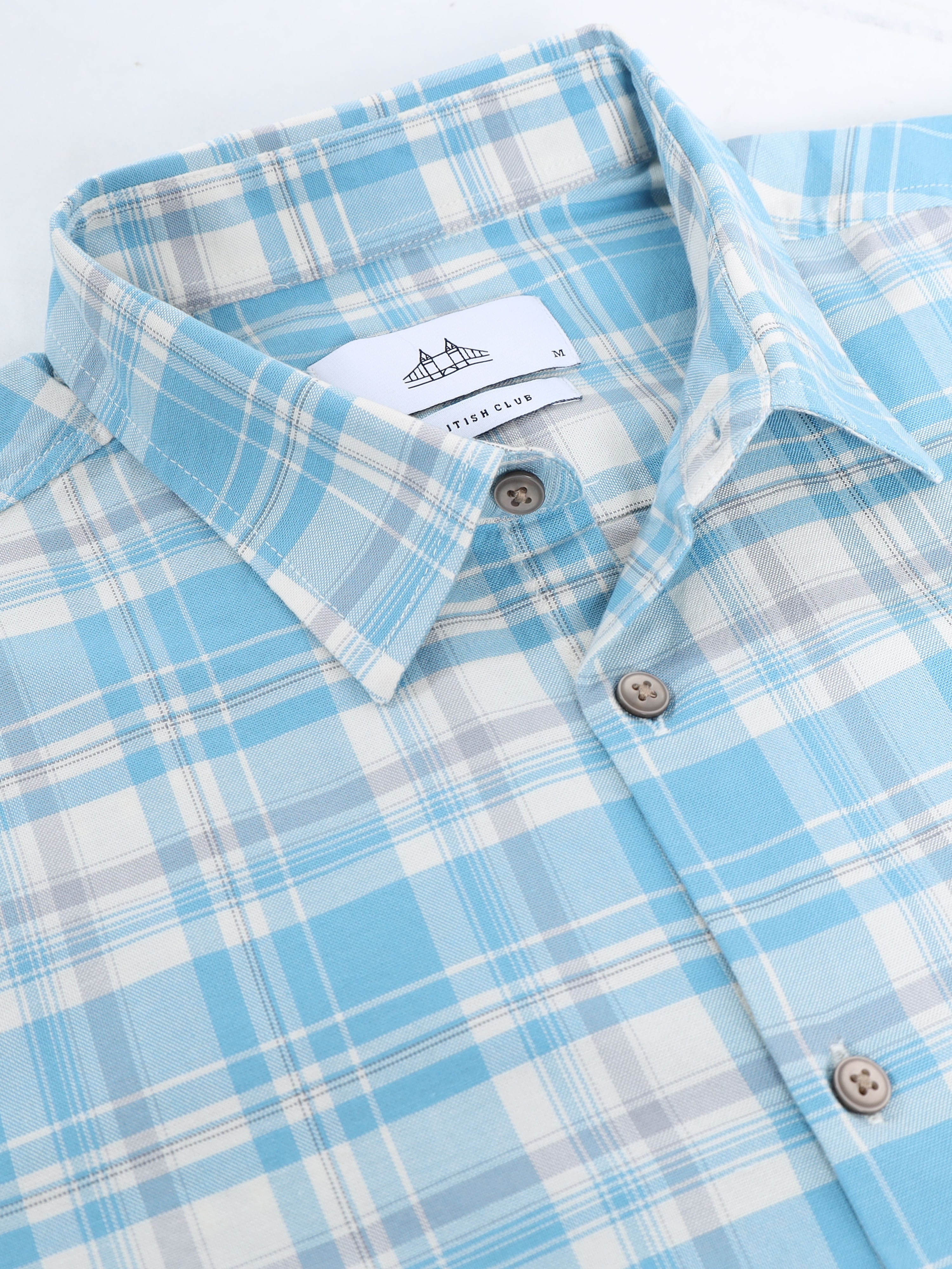 Men Smart Slim Fit Checked Casual Shirt