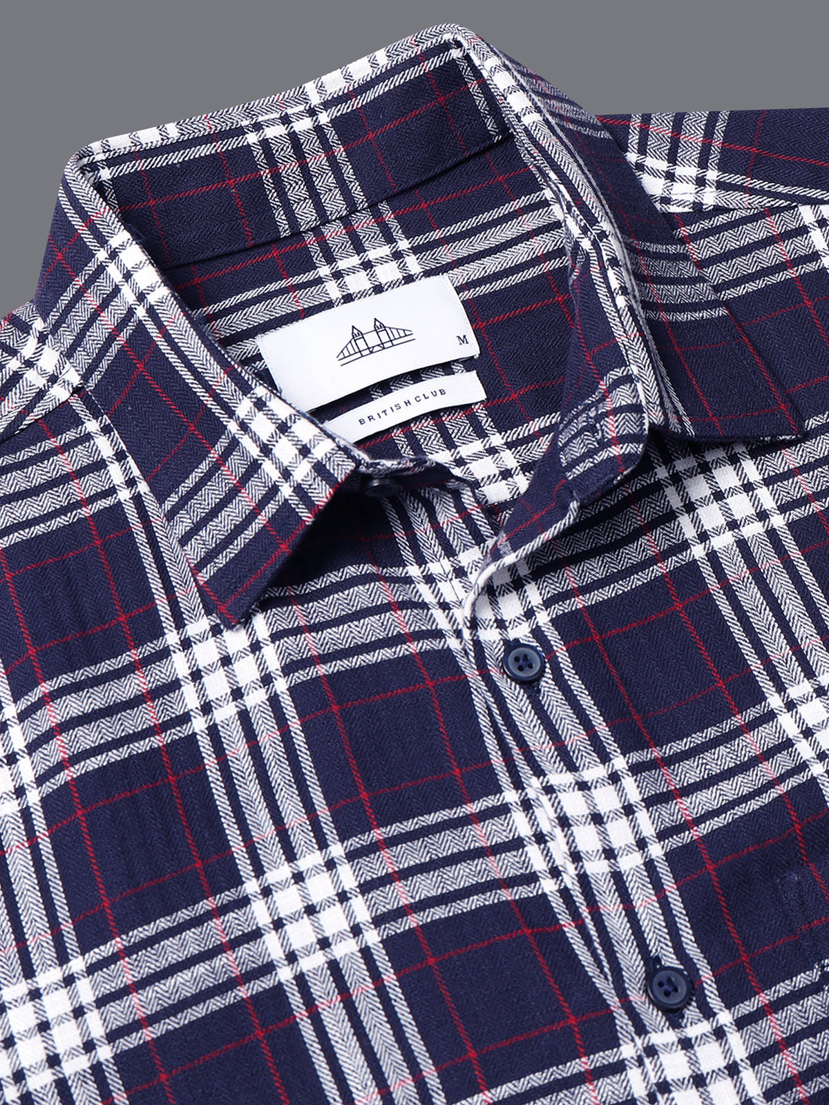 Men Herringbone Checks Shirts