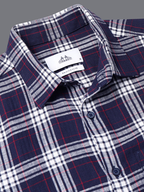 Men Herringbone Checks Shirts
