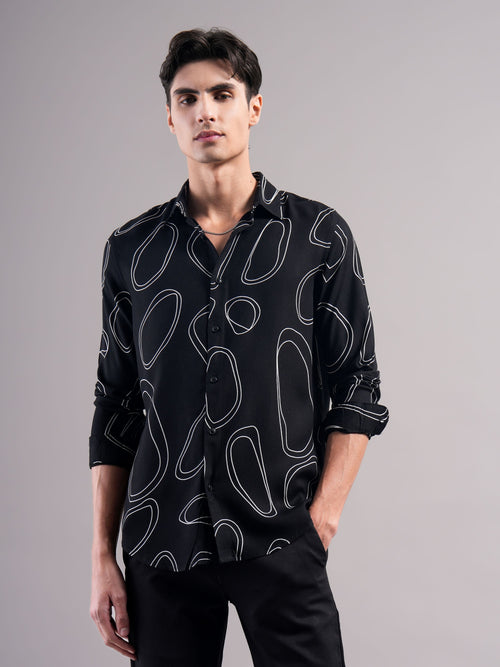 Smart Slim Fit Printed Casual Shirt