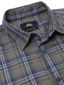 Men Smart Slim Fit Checked Casual Shirt