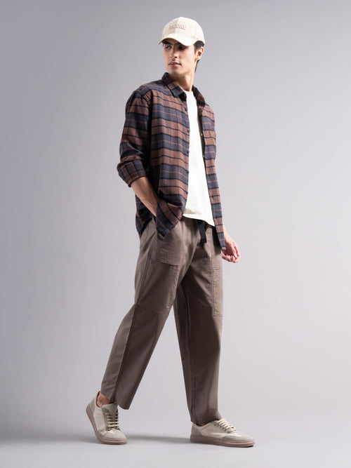 Men Smart Low-Rise Trousers
