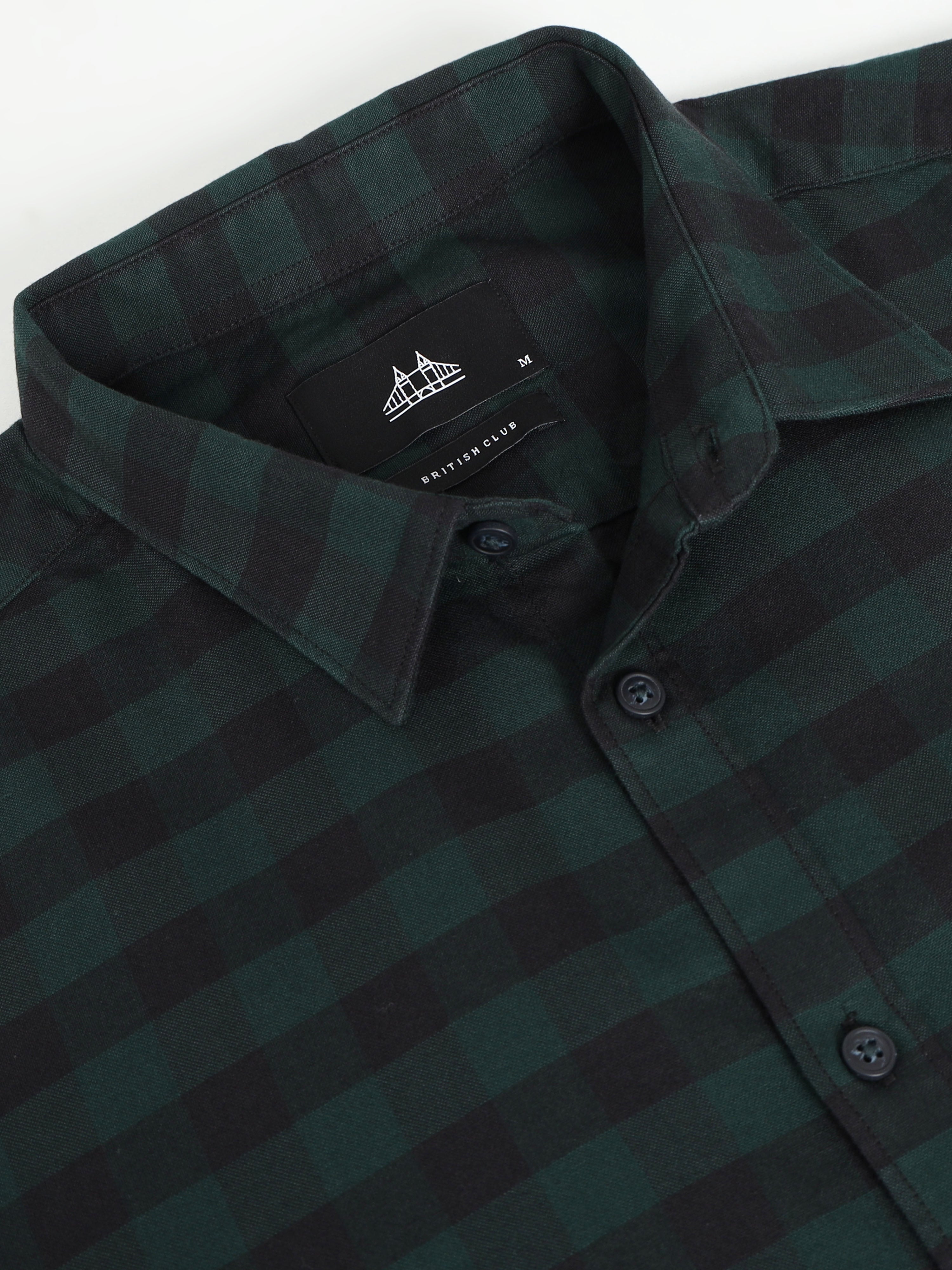 Men Smart Slim Fit Buffalo Checks Checked Casual Shirt