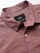 Men's Slub Slim Fit Solid Shirt