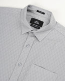 MEN'S SELF DESIGN REGULAR FIT SHIRT