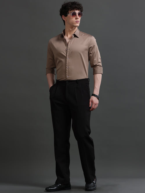 Men Smart Slim Fit Semiformal Shirt