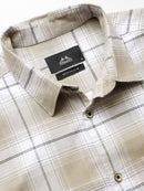Men's Slim Fit Checked Cotton Shirt