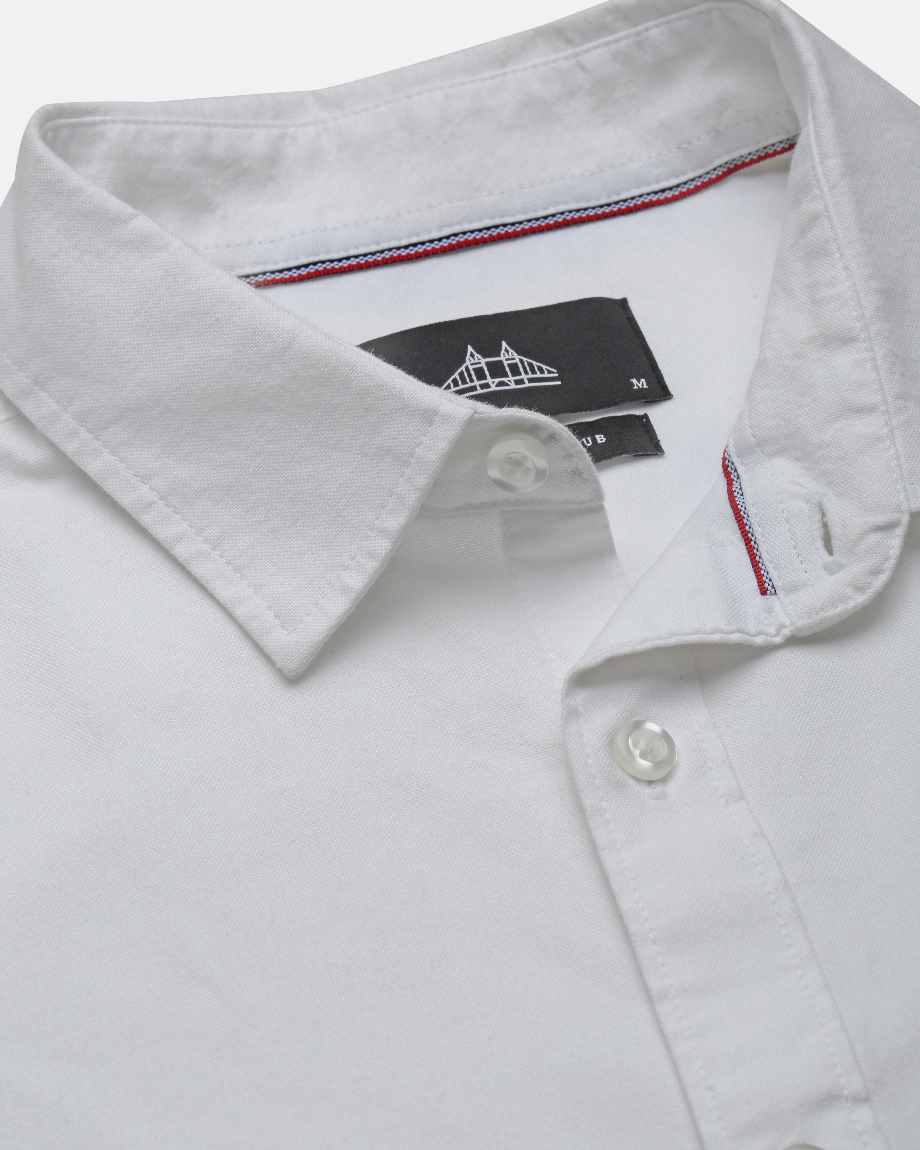 Men Slim Fit Oxford Cotton Casual Shirt