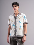 Men Smart Floral Printed Casual Shirt