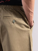 Men Low-Rise Relaxed Fit Pleated Chinos