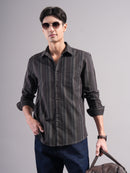 Men Smart Slim Fit Striped Casual Shirt