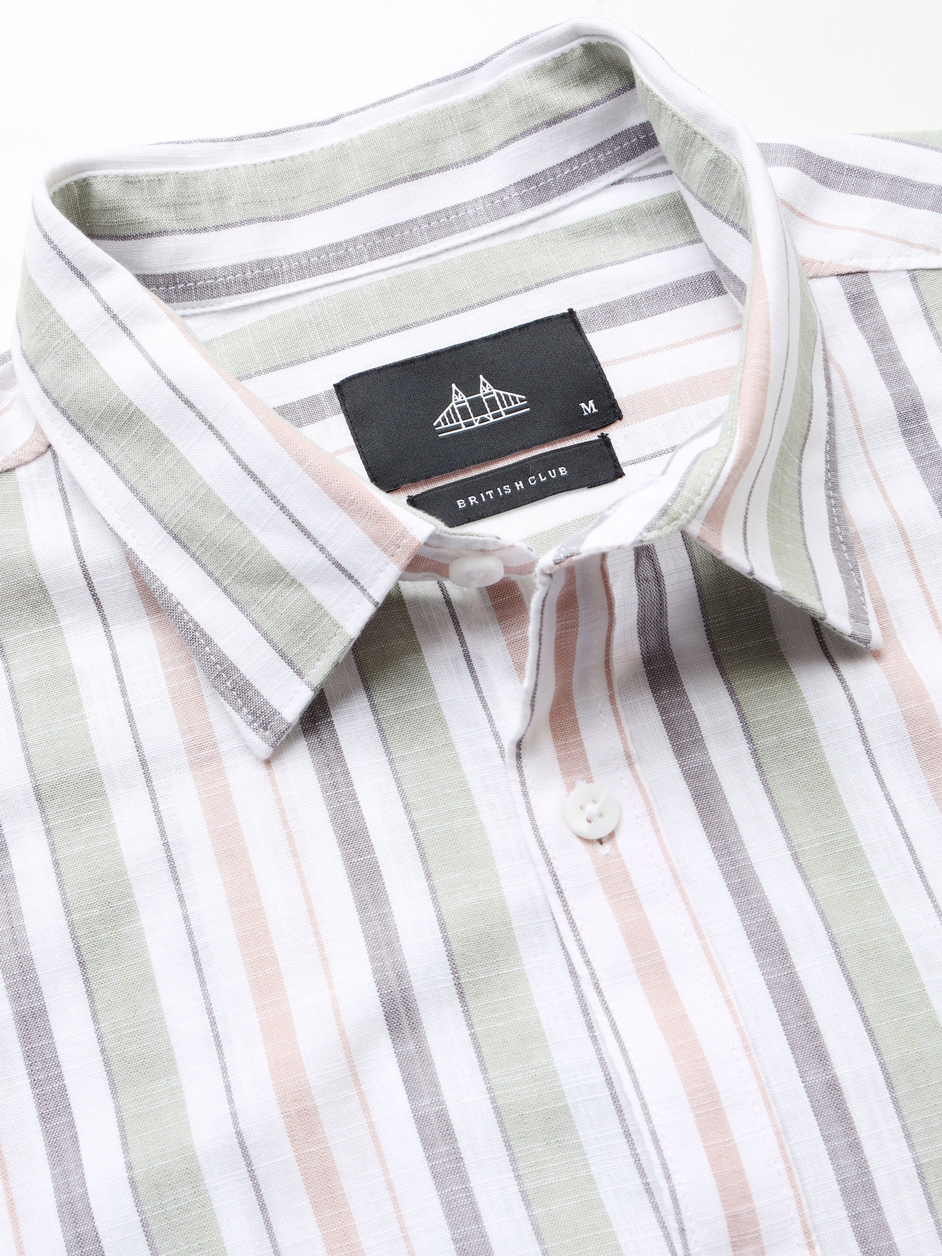 Men's Slim Fit Stripes Shirt