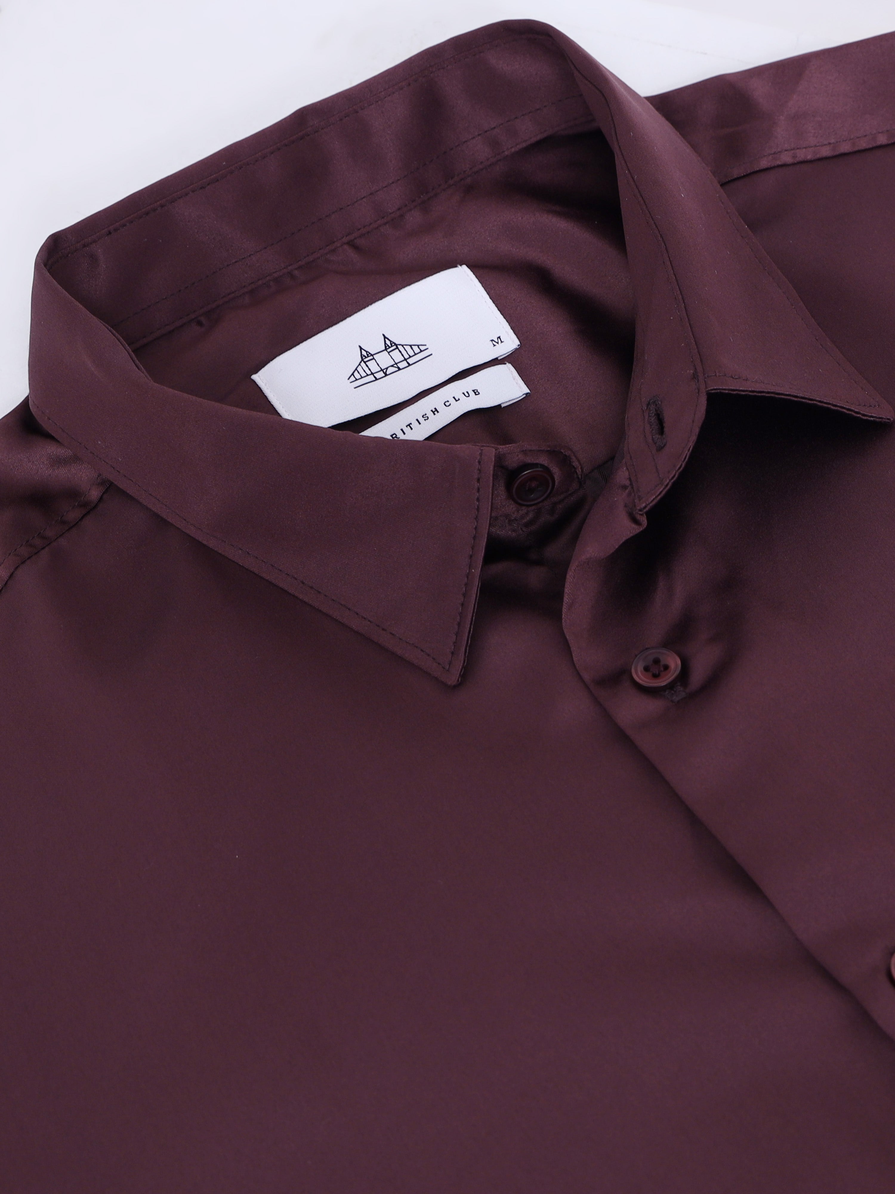 Spread Collar Smart Slim Fit Casual Shirt