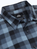 Men's Premium Oxford Blue Checks Shirt
