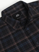 Men Smart Slim Fit Tartan Checks Checked Casual Shirt
