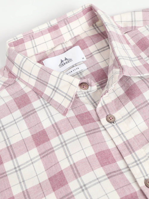 Men Smart Slim Fit Checked Casual Shirt