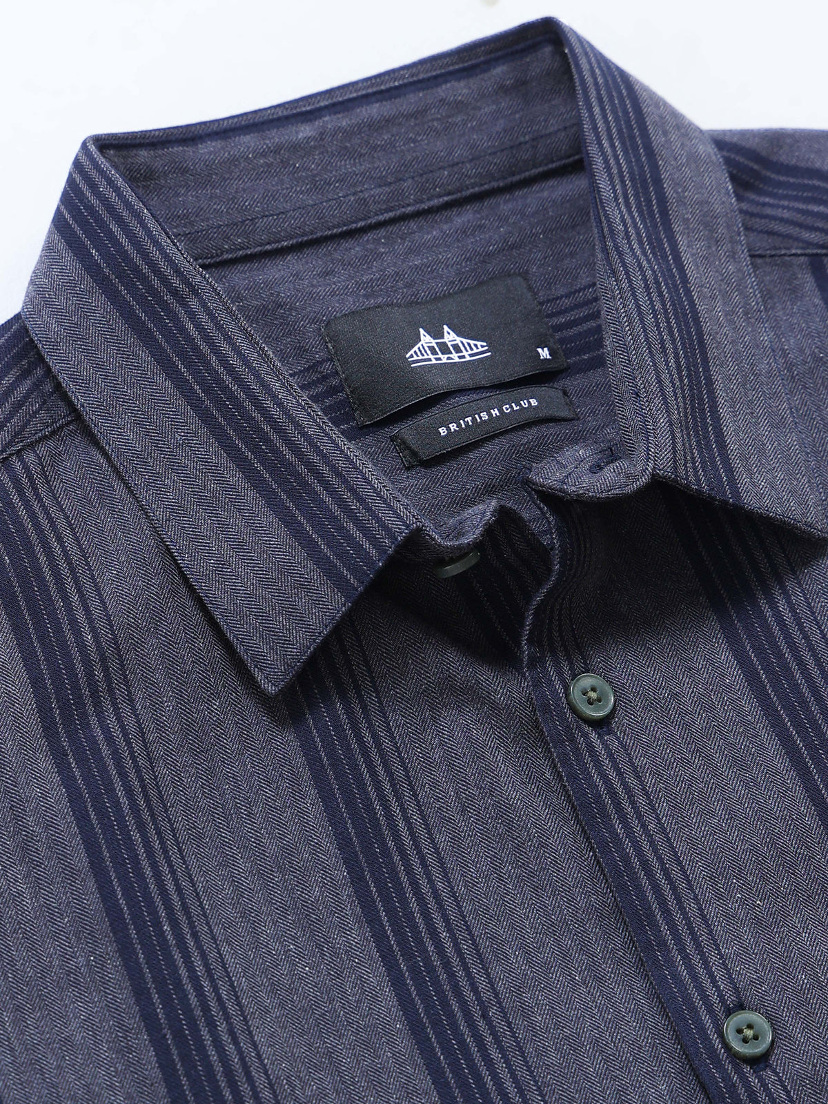 Men's Melange Twill Stripes Shirt
