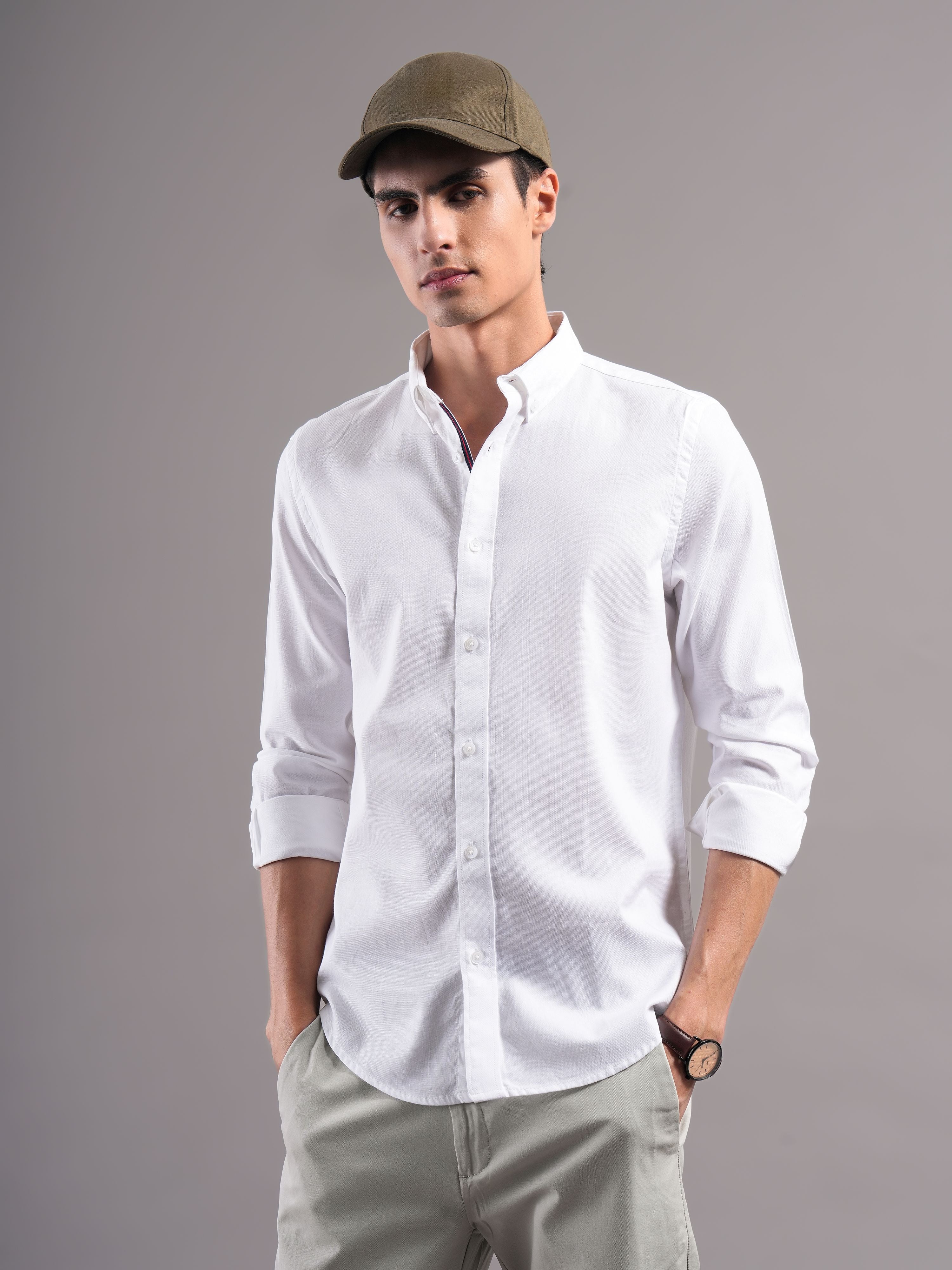 Men Smart Slim Fit Casual Shirt