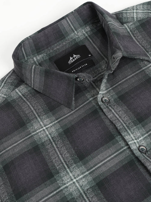 Men Smart Slim Fit Tartan Checks Checked Casual Shirt