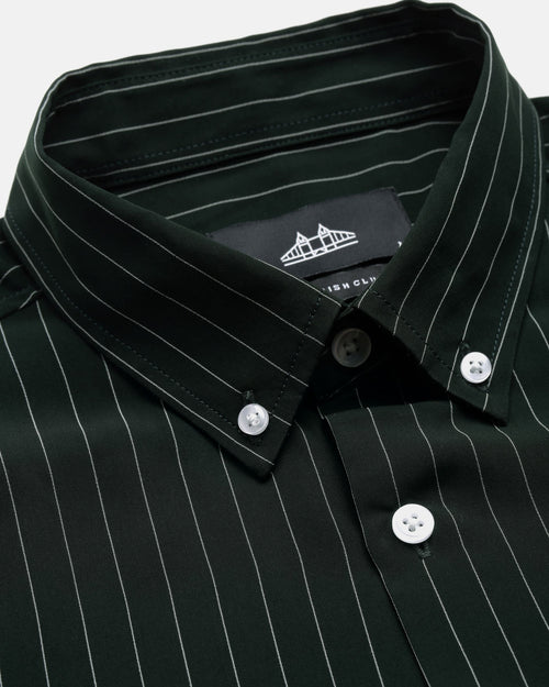 Comfort Slim Fit Vertical Striped Button-Down Collar Casual Shirt