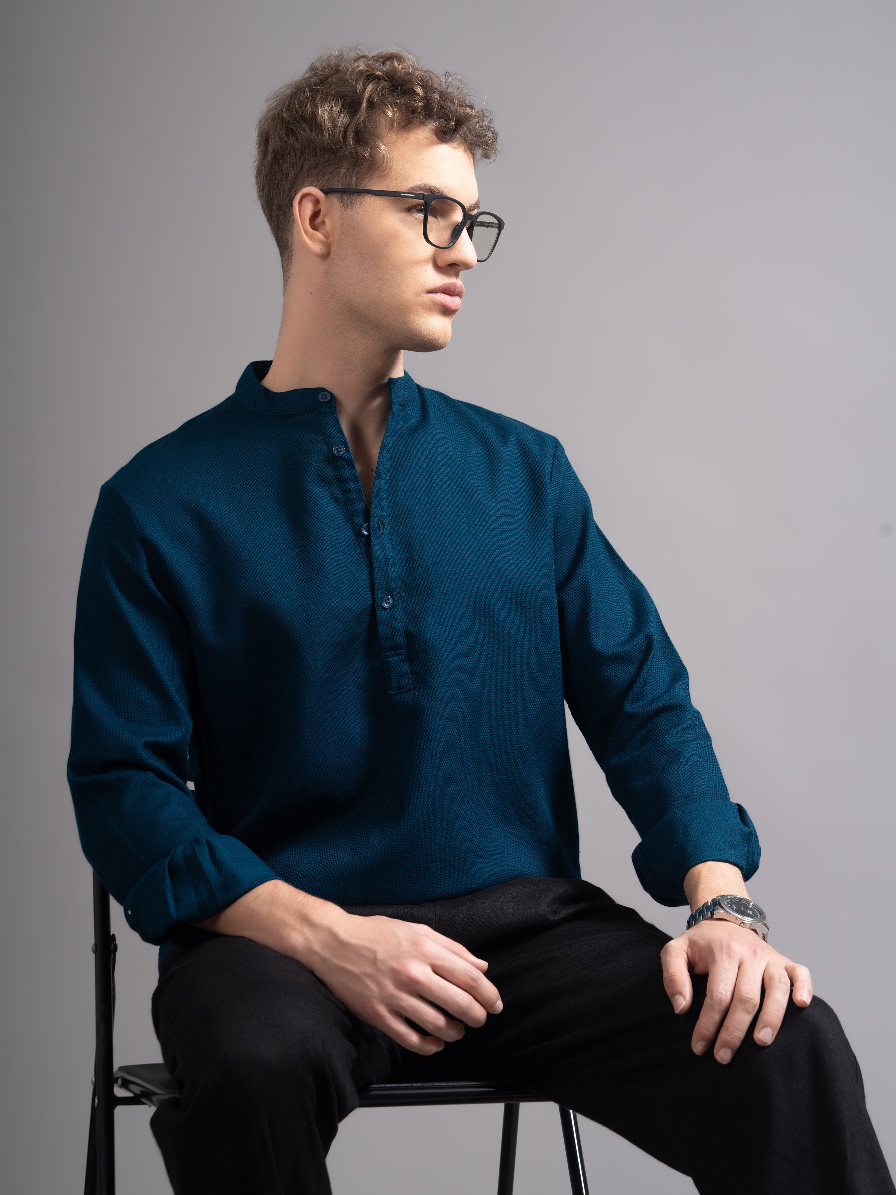 Men's Dobby Kurta Shirt