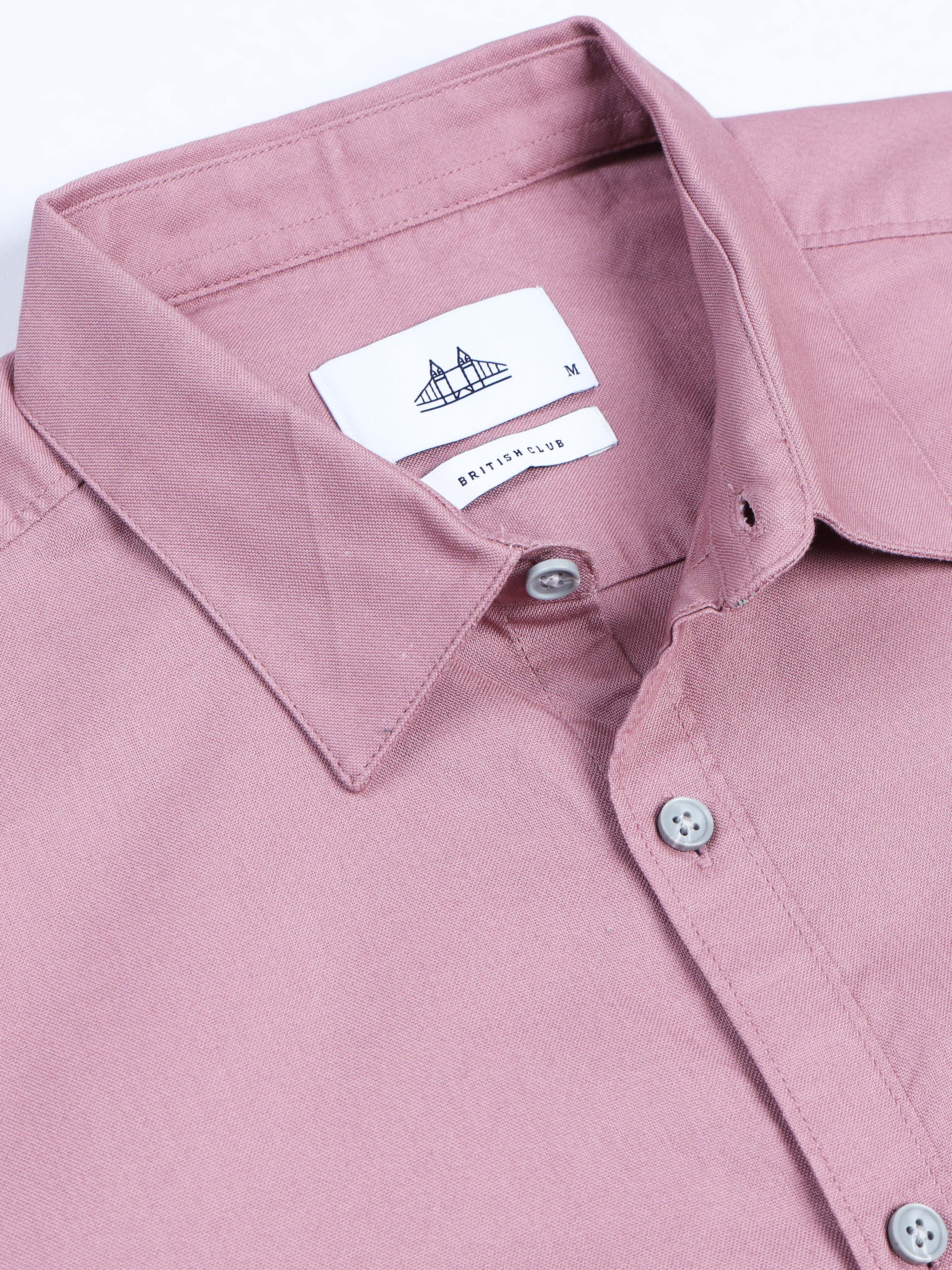 Men Premium Mauve Oxford Solid