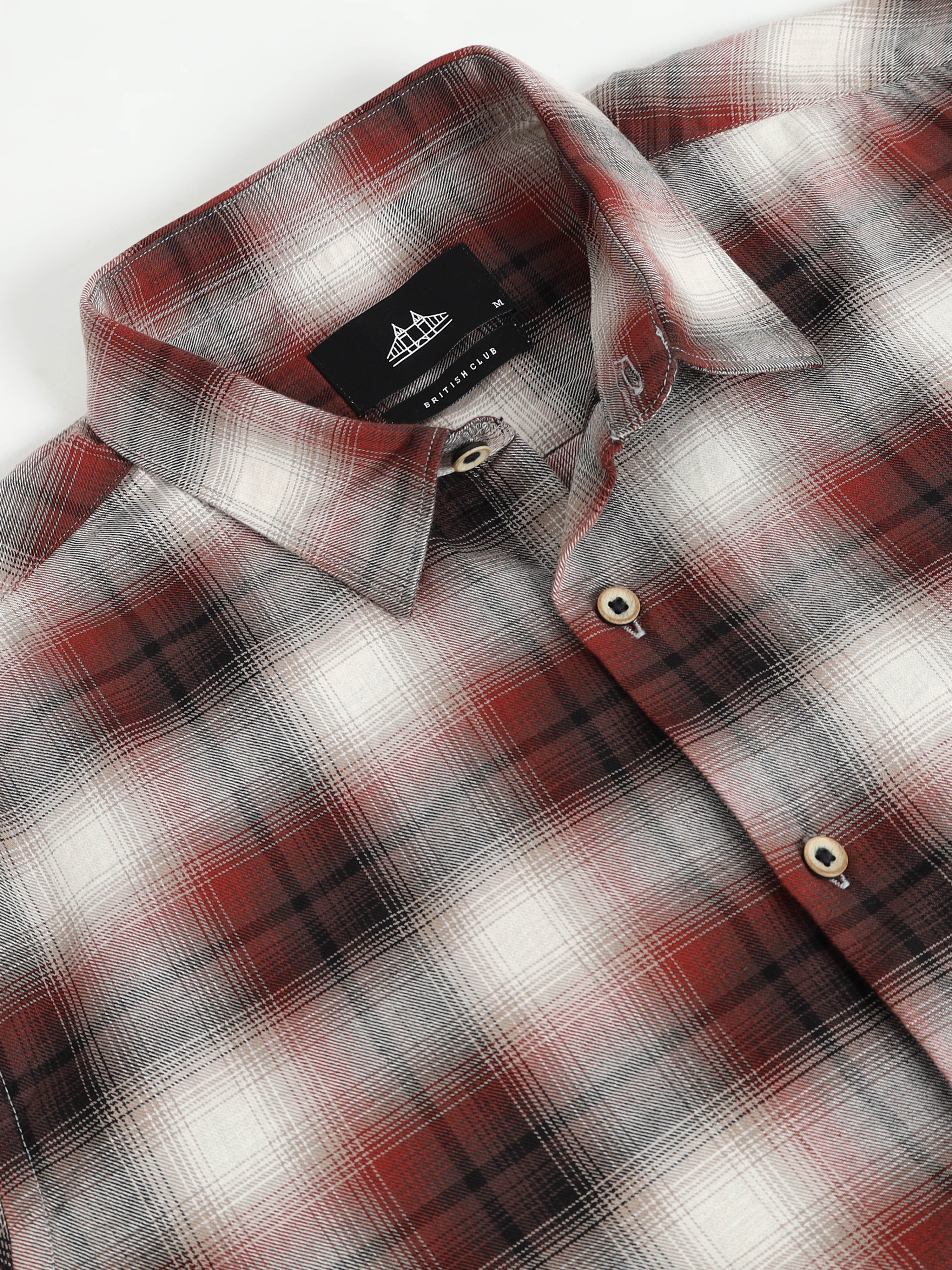Men Smart Slim Fit Tartan Checks Checked Casual Shirt