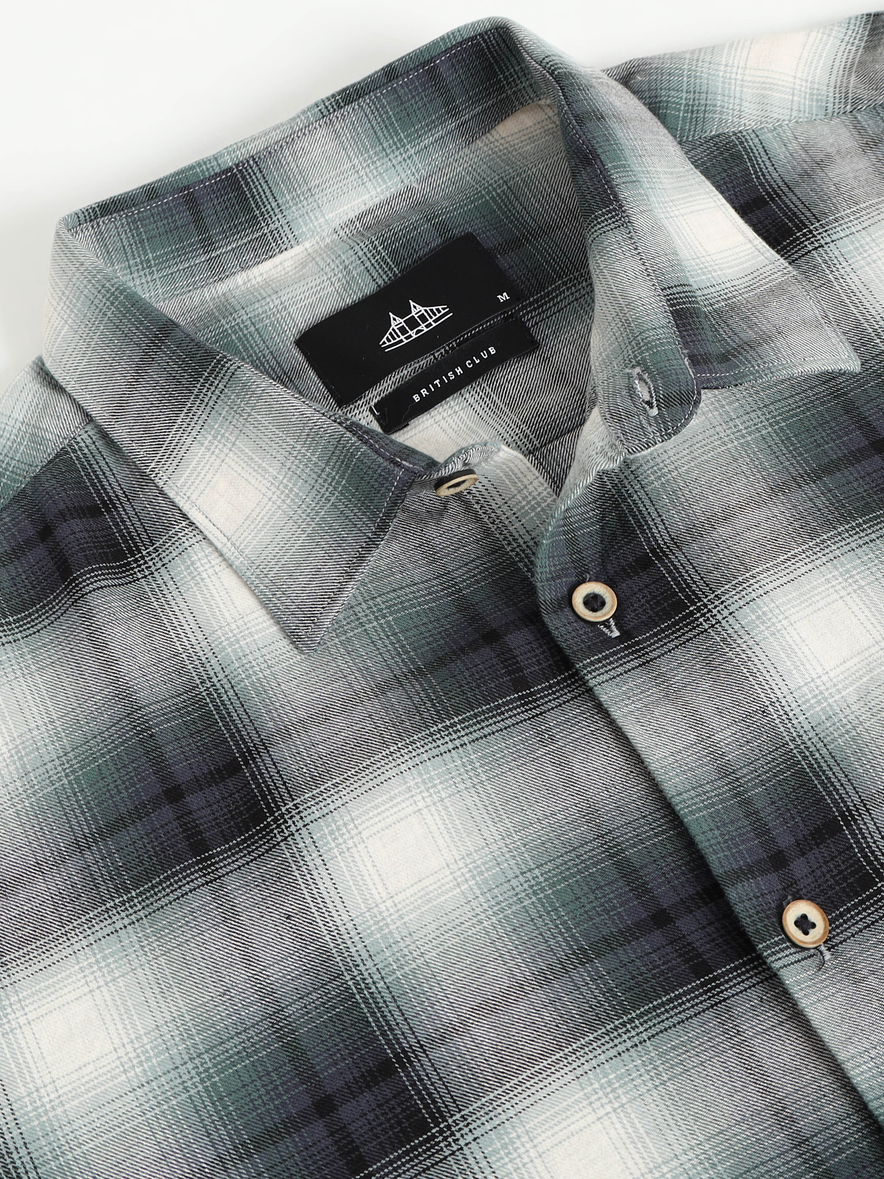 Men Smart Slim Fit Tartan Checks Checked Casual Shirt