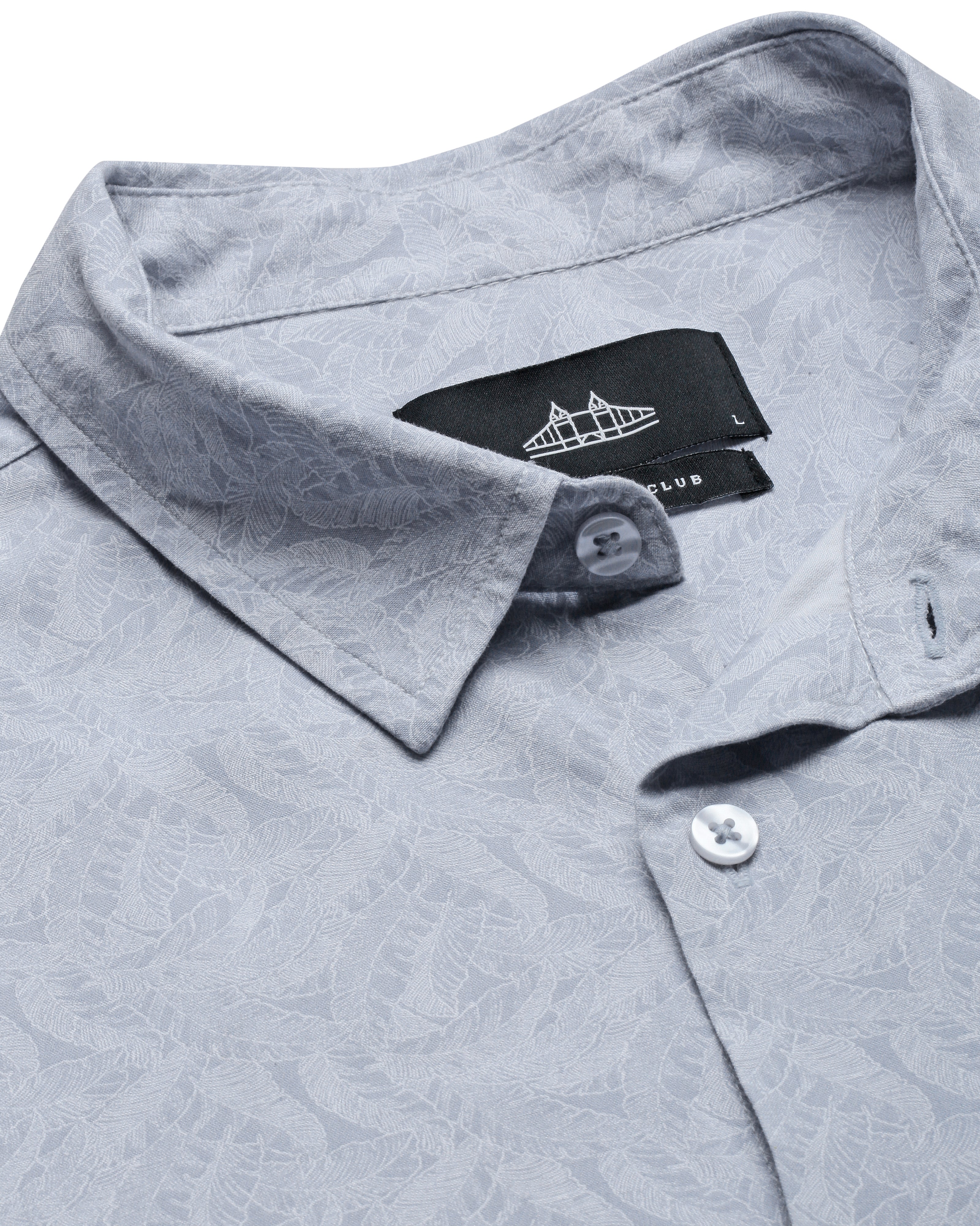 Men Smart Slim Fit Tropical Printed Cotton Casual Shirt