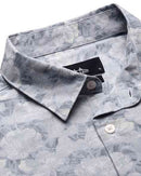 Men Floral Print Slim Fit Shirt with Patch Pocket