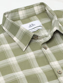 Men Smart Slim Fit Checked Casual Shirt