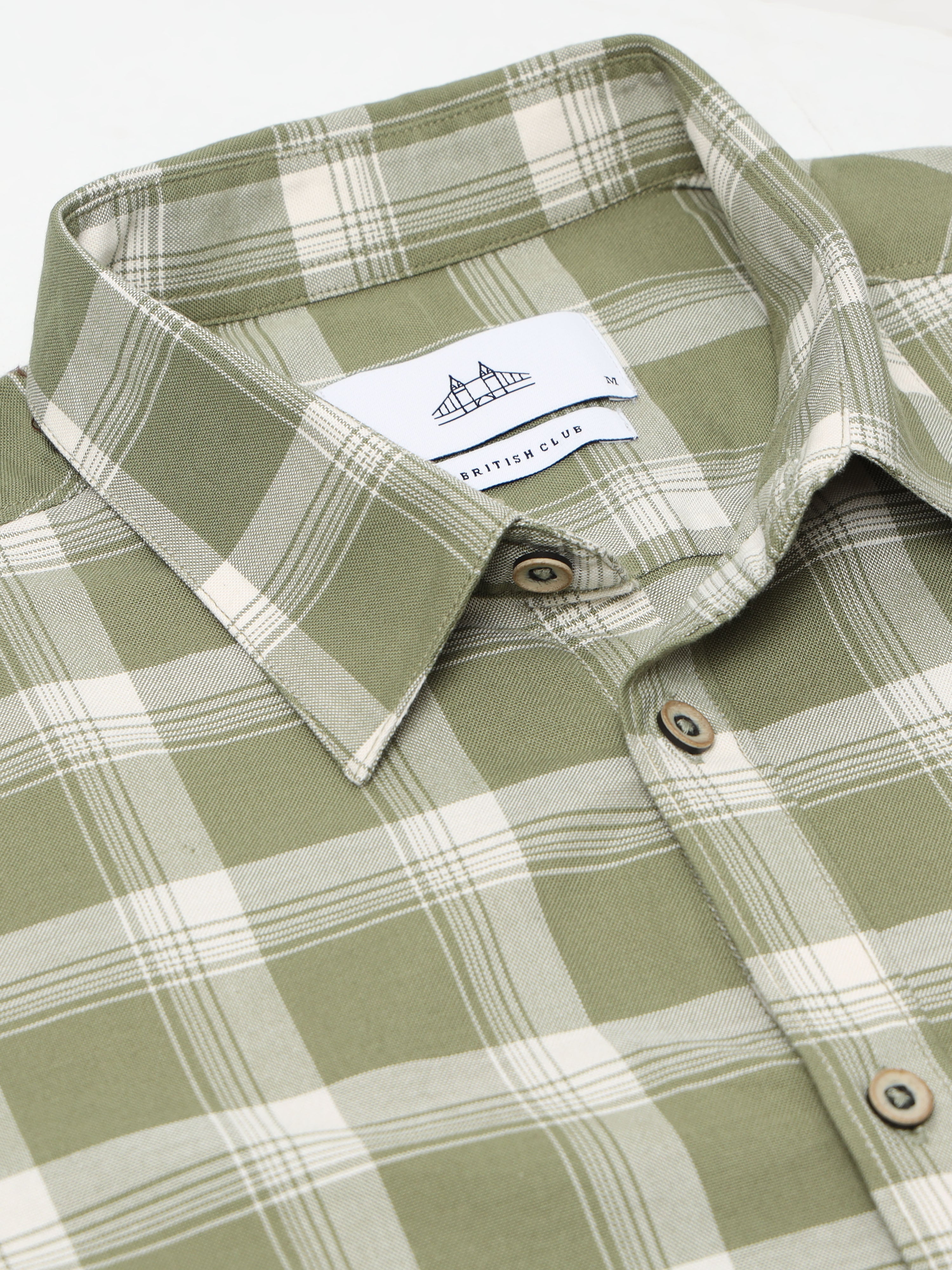 Men Smart Slim Fit Checked Casual Shirt