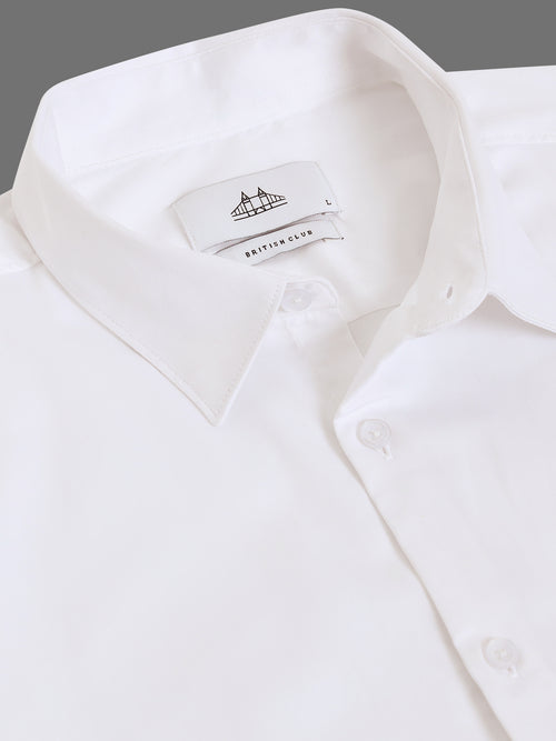 Men Smart Cotton Linen Slim Fit Shirt