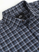 Men Smart Slim Fit Checked Casual Shirt