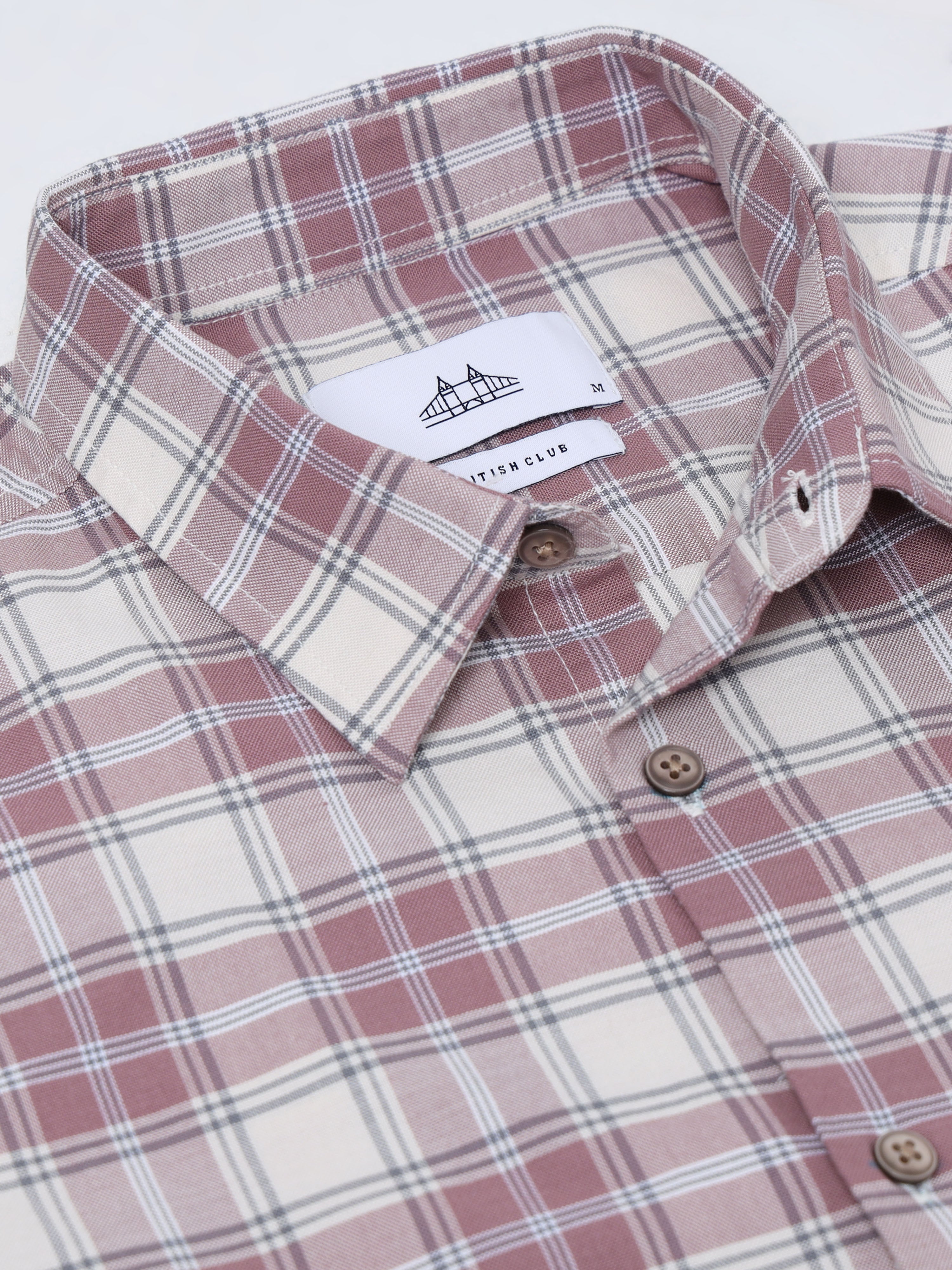 Men Smart Slim Fit Checked Casual Shirt