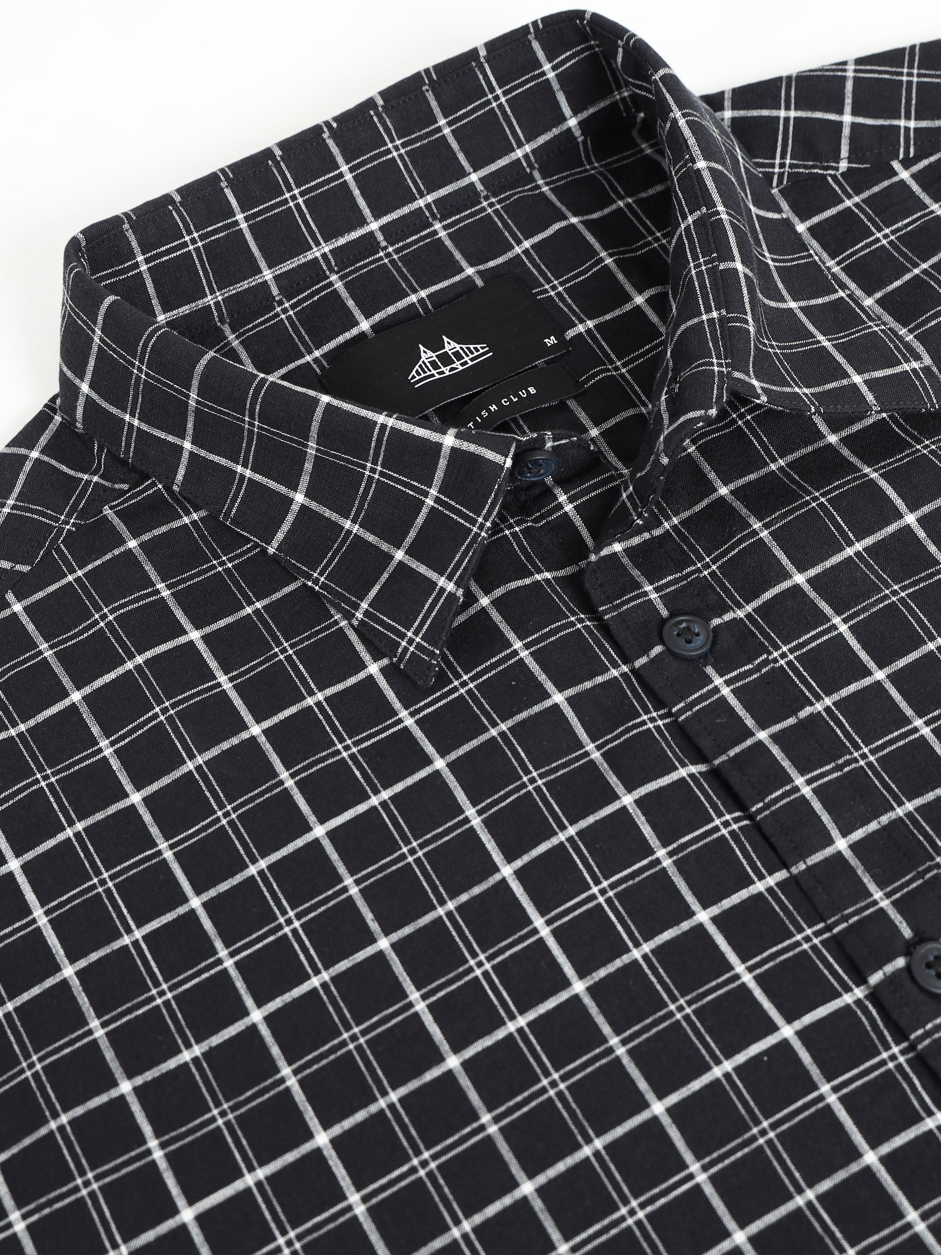 Men Smart Slim Fit Checked Casual Shirt