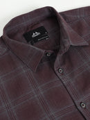 Men Smart Slim Fit Checked Casual Shirt