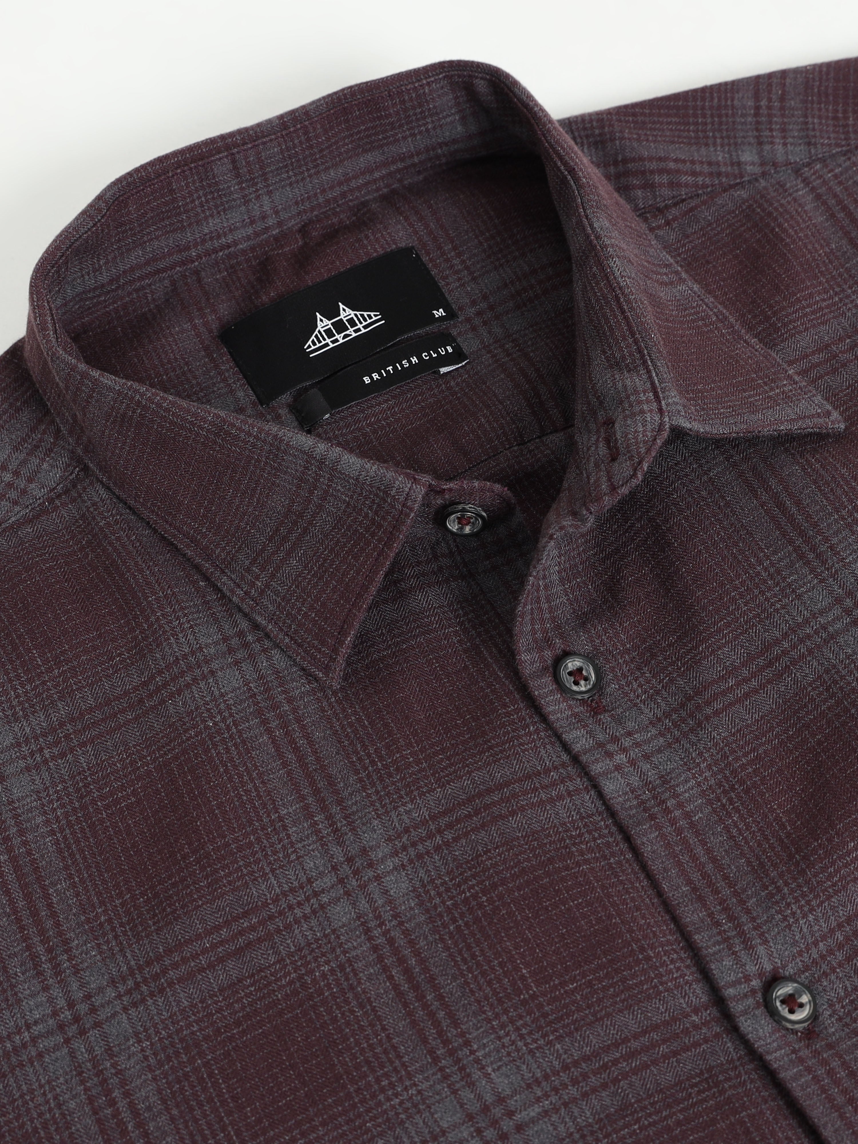 Men Smart Slim Fit Checked Casual Shirt