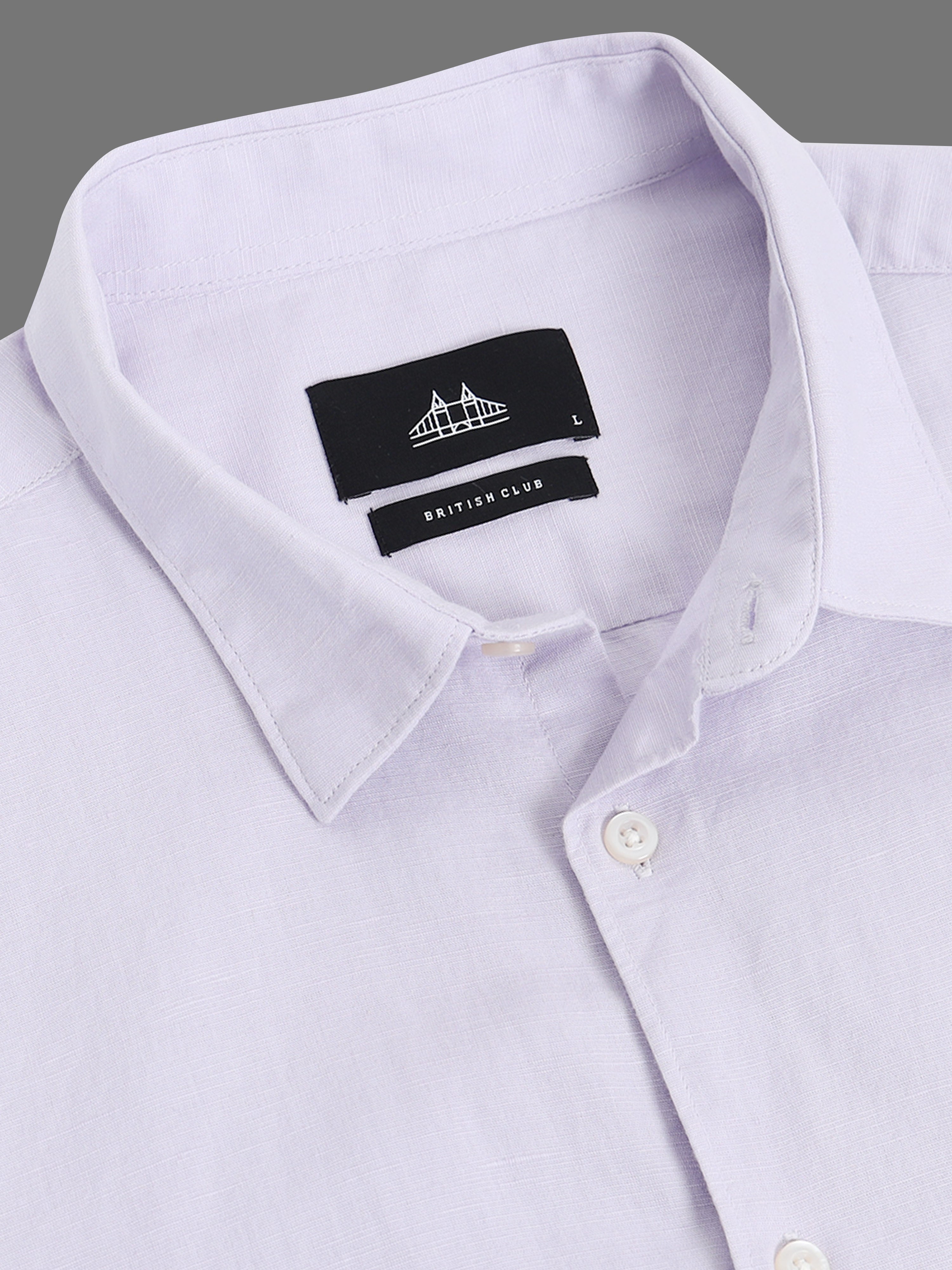Men Smart Cotton Linen Slim Fit Shirt
