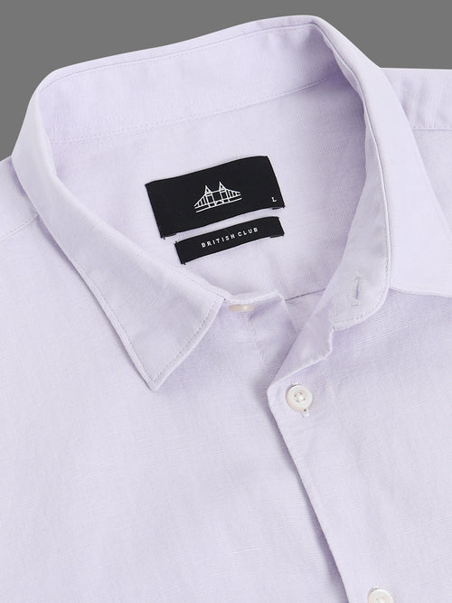 Men Smart Cotton Linen Slim Fit Shirt