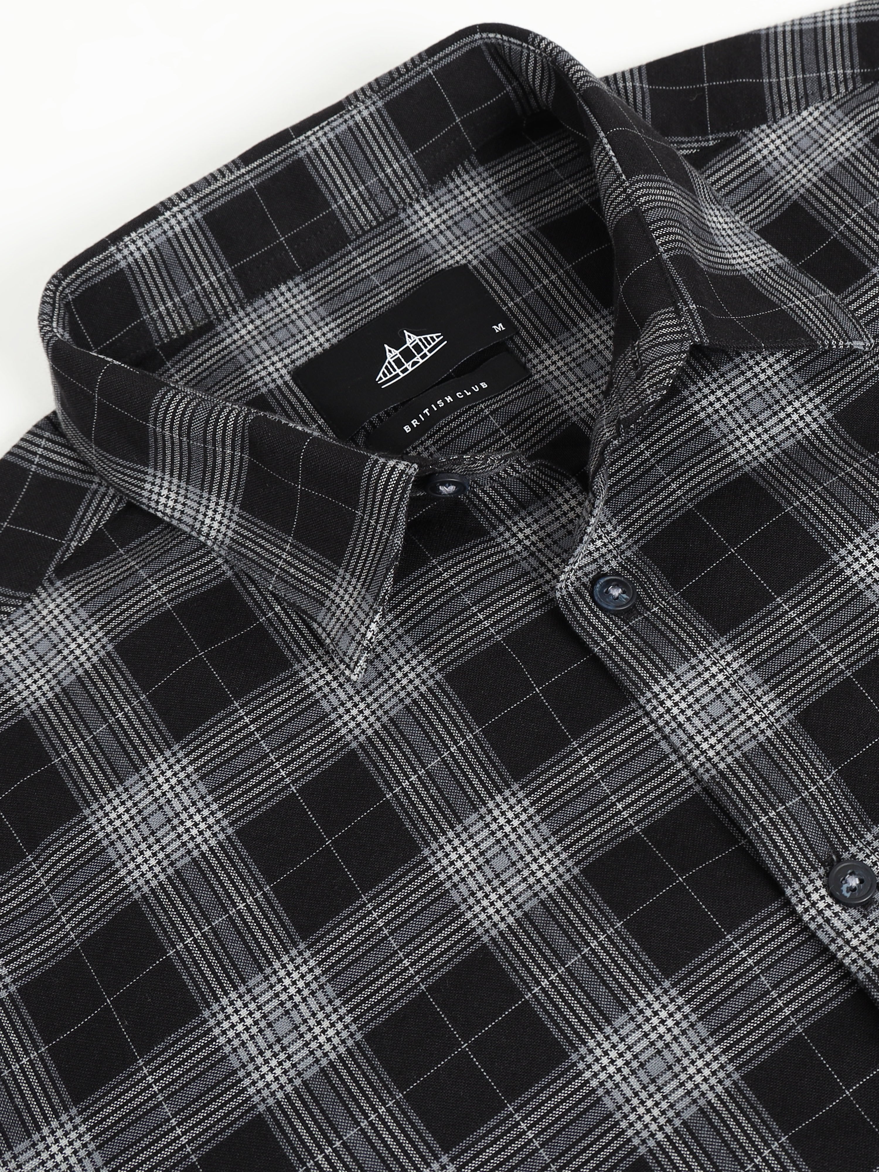 Men Smart Slim Fit Tartan Checks Checked Casual Shirt