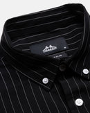 Comfort Slim Fit Vertical Striped Button-Down Collar Casual Shirt