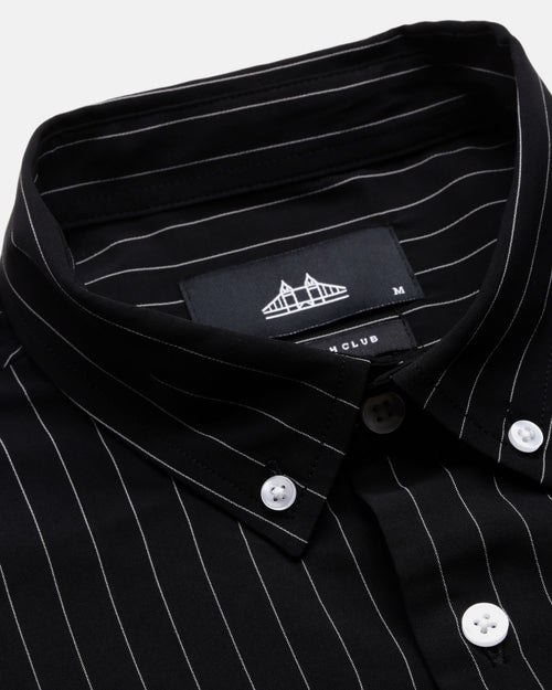 Comfort Slim Fit Vertical Striped Button-Down Collar Casual Shirt